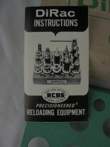 rcbs dirac reloading die rack holder