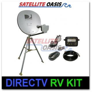 DirecTV Triple LNBF Satellite Dish Tripod Kit for RV Tailgating 3