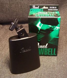 Pearl Percussion Cowbells ECB 3 Elite Cha Cha Cow Bell New 5 1 2 with