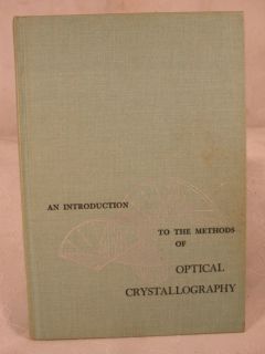  to The Methods of Optical Crystallography F Donald Bloss Old BK
