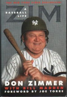 The Baseball Life of Zim by Don Zimmer Softcover Book 2001 Like New $