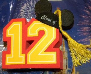 Disney Parks Graduation 2012 Car Antenna Topper Mickey Ear Hat Class