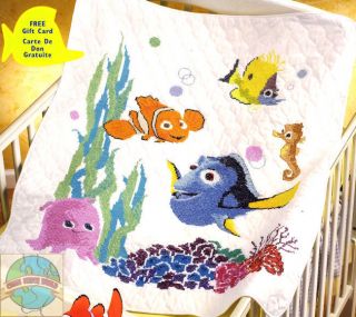 Cross Stitch Kit ~ Disney Finding Nemo Baby Crib Quilt