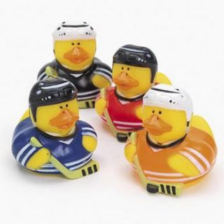 12 Hockey Rubber Ducks Dozen Ducky Team Party Favors