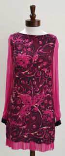 Tory Burch Dorrance Dress US 12 L XL UK 14 16 $550 Wool Silk Paisley