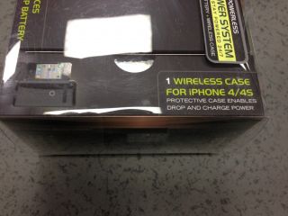 Duracell Powermat iPhone 4 4S New Wireless Charging Pad Portable Case