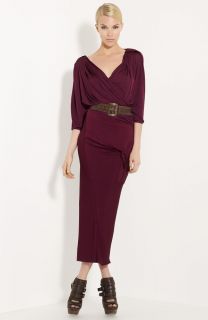 Donna Karan Collection Slashed Jersey Dress Size S