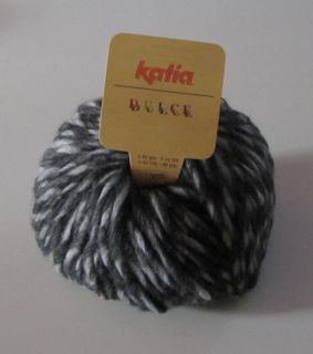 10 balls CHARCOAL KATIA DULCE color #17 soft chunky wool knitting yarn