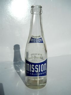 Mission Beverages Soda Bottle ACL Donora PA 7oz