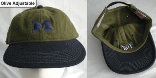 New Michigan Wolverines Vintage Velcro Closure Snapback Caps Hats 90s