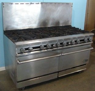 DCS 10 Burner Range with Double Oven Natural Gas