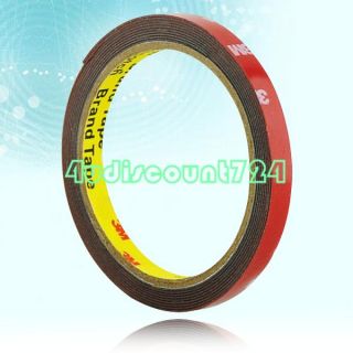 3M Double Sided Attachment Tape 10mm for Auto Car Red