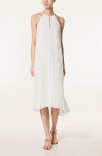 Zara Massimo Dutti PLEATED LONG DRESS Sizes XS S M L NEW 2012