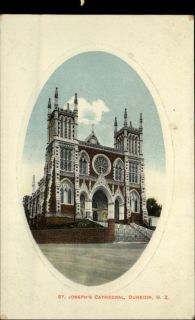 Dunedin New Zealand St Josephs Cathedral c1910 Postcard