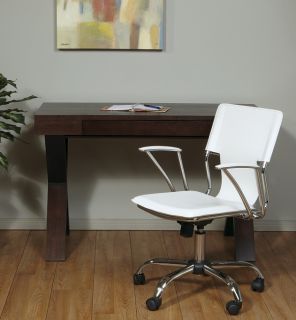 Avenue Six White Vinyl Dorado Swivel Office Manager Task Desk Chair