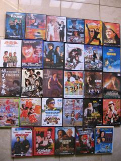 Jackie Chan dvds lot and music cds