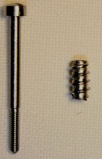 Set of 12 Stainless Steel Concertina Parts End Screws and Self Tapping