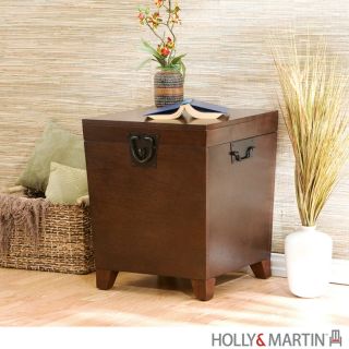 Dorset Trunk END TABLE Mision Oak Storage Chest Top Opens by Holly
