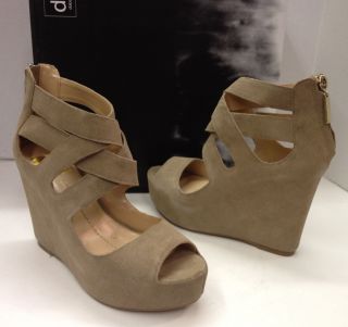 DV by Dolce Vita Jude Desert Suede Wedge Shoes New