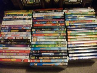 Lot of 66 DVDs Kids Movies B6 Disney Dreamworks Etc