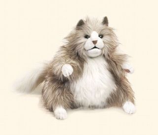 Folkmanis Puppets Fluffy Fat Cat Puppet 2566 Popular Puppet Free