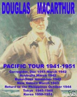 Douglas MacArthur WW2 Pacific concert tshirt