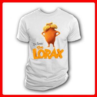 Dr Seuss The Lorax Movie Men Women White T shirt Size S M L XL XXL