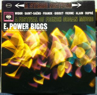 POWER BIGGS a festival of french organ music LP Mint  MS 6307 Record