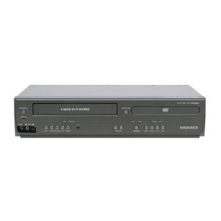 Magnavox Hi Fi Stereo DVD VCR Combo Player w Line in Recording Remote