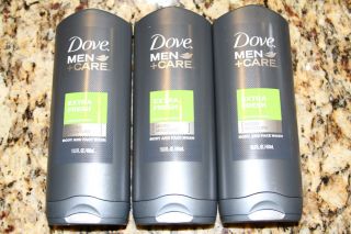 DOVE MEN CARE BODY AND FACE WASH EXTRA FRESH 13 5FL OZ EACH NEW