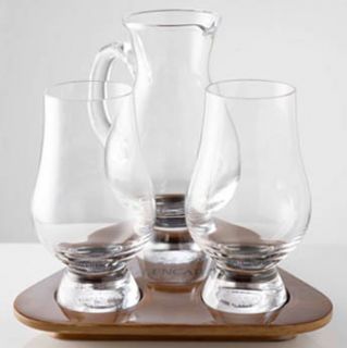 Glencairn Whisky Glass Tasting Set Water Jug and Tray Made in Scotland