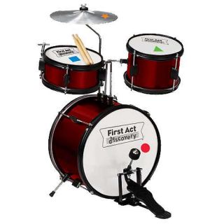 First Act Discovery 4 Piece Drum Set Red