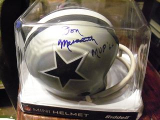 Dallas Cowboys Don Meredith Signed Mini Helmet