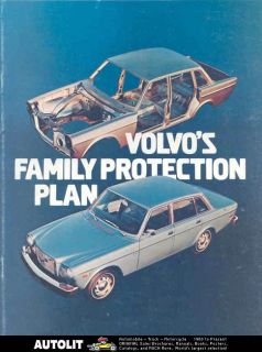 1974 Volvo 142 144 GL 145 164E Safety Features Brochure