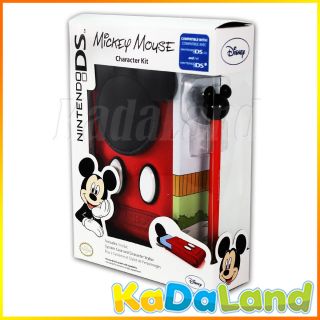 Nintendo 3DS DSi DSL DS Lite Character Kit Disney Mickey Mouse Case