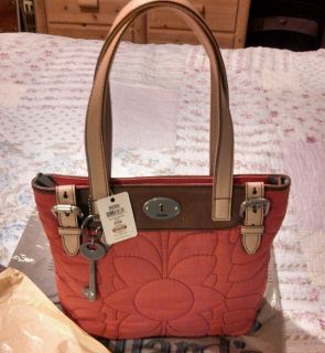  Fossil Key per Quilted Nylon Shopper Tote