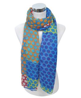  and Squares 100 Viscose Colorful Lightweight Sheer Dressy Scarf