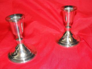 Vintage Duchin Creation Sterling Silver Candlestick Holders