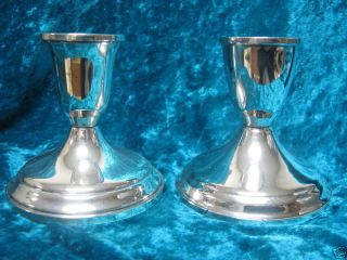 Duchin Creation Sterling Silver Candle Holder Set of 2