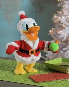 Hallmark Pull My Hat Donald Duck Santa Disney Plush Toy NEW