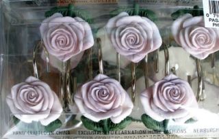 THIS IS A SET OF 12 BEAUTIFUL LAVENDER PASADENA ROSE THEMED SHOWER