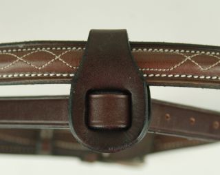  Tab to Attach to Any English Hunter Jumper Noseband Brown