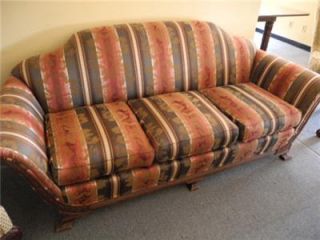 1900s Duncan Phyfe Sofa Hand Carved Newly Reupholstered