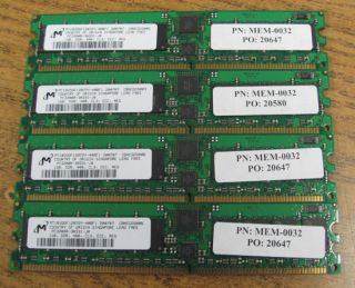  1GB PC3200R PC 3200R 400MHz ECC Reg Server Memory 4GB