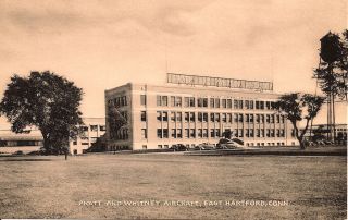 Early East Hartford Ct Postcard The Pratt Whitney Plant Some Years Ago