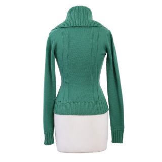 Dsquared 100 Wool Bright Green Crewneck Sweater US s EU 40
