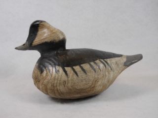 Antiqued Style Ruddy Duck Decoy Pair by Douglas E. Jones 1986
