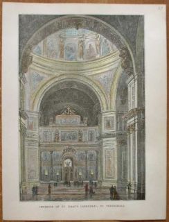  Print Interior of St Isaacs Cathedral St Petersburg Russia 9