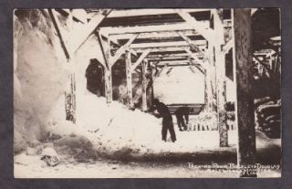 1920 Buckley Douglas Salt Works Manistee Michigan Real Photo Postcard