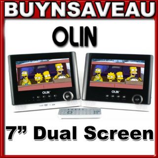 Twin Dual Screen in Car Home Portable DVD Player USB